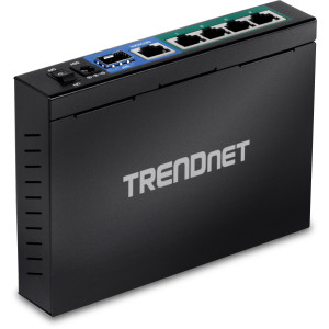 TRENDnet TPE-TG611 6-Port PoE+ Unmanaged Gigabit Switch, 30W/Port, Wall mountable